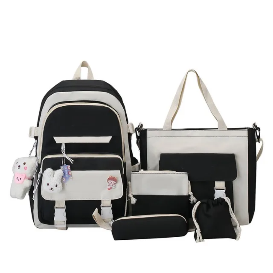 Mochila Escolar 5 Piezas